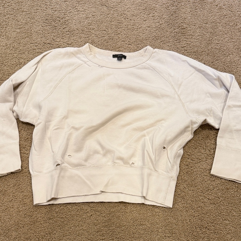 Cream Long Sleeve Sweatshirt